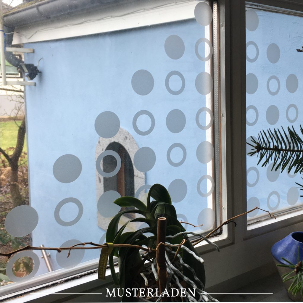 Fensterfolien Sichtschutz etched - 3 Beispiele - Musterladen